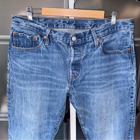 Levi’s 501 CT Medium Wash Jeans Women’s Tag Size 32 x 32 - Picture 3 of 14